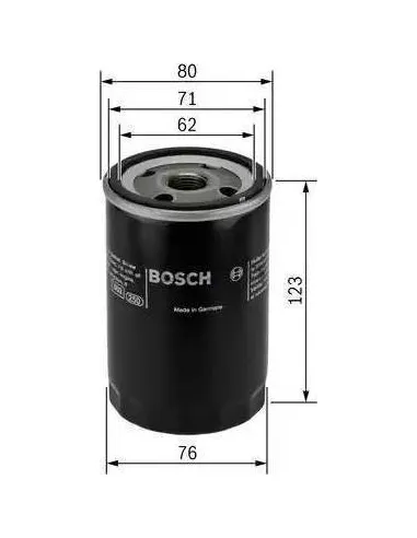 BOSCH 0 451 103 314 - Filtro de aceite Golf V