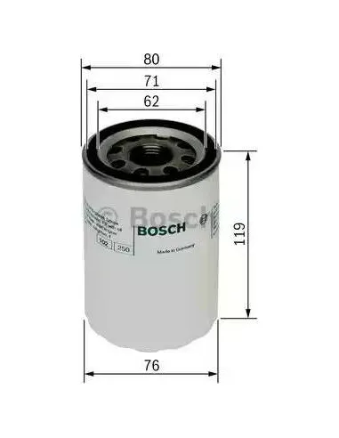 Filtro de aceite Bosch 451103335