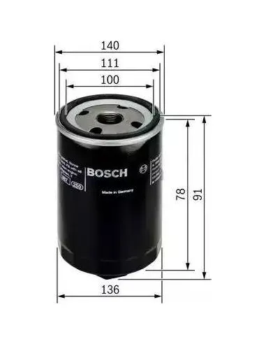 Filtro de aceite Bosch 451103368