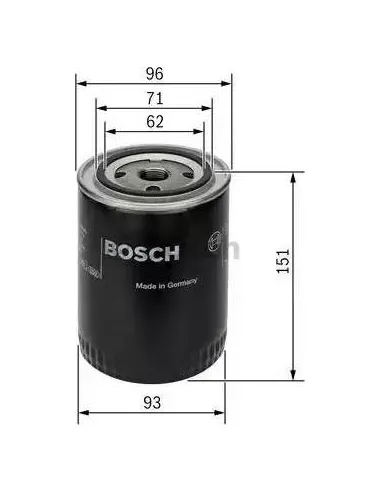 Filtro de aceite Bosch 451203012