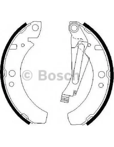 Juego de zapatas de frenos Bosch 986487003