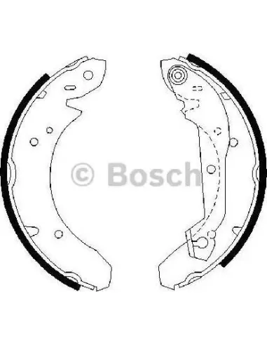 Juego de zapatas de frenos Bosch 986487048