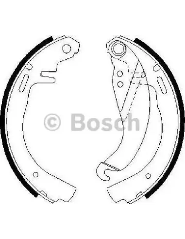 Juego de zapatas de frenos Bosch 986487068