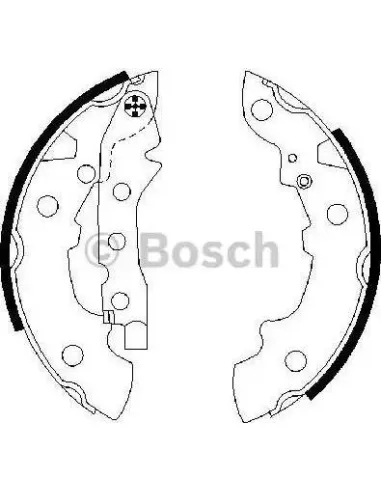 Juego de zapatas de frenos Bosch 986487089