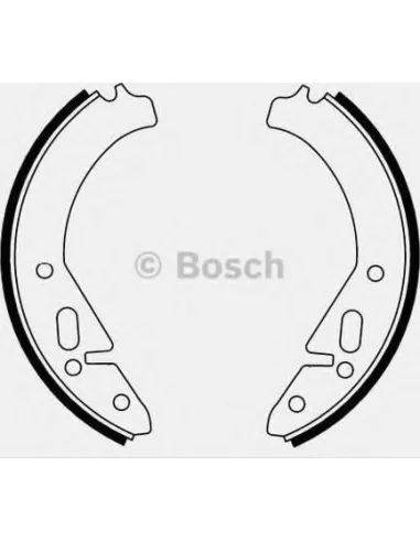 Juego de zapatas de frenos Bosch 986487220