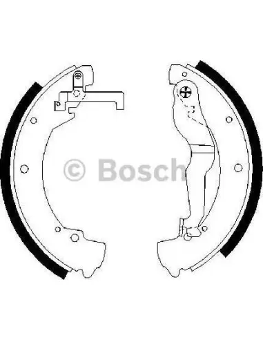 Juego de zapatas de frenos Bosch 986487312