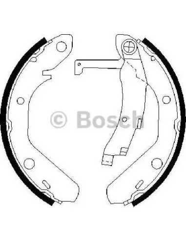 Juego de zapatas de frenos Bosch 986487342