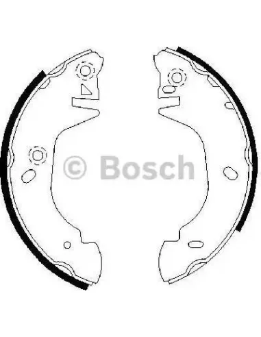 Juego de zapatas de frenos Bosch 986487358