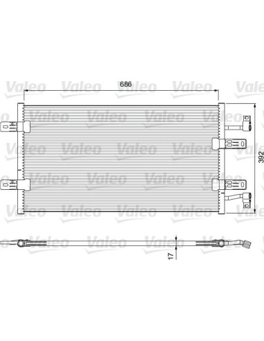 Condensador de aire acondicionado VALEO 814398