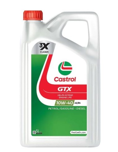 ACEITE DE MOTOR CASTROL GTX Ultraclean 10W40 A3/B4 5L