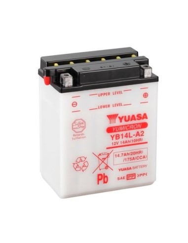 YB14L-A2  YUASA Batería de arranque YuMicron / BAT.MOTO 14AH L134 A89 ALT166