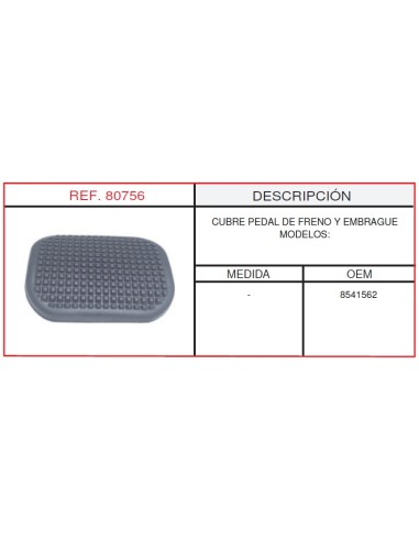CUBREPEDAL FRENO Y EMBRAGUE IVECO
