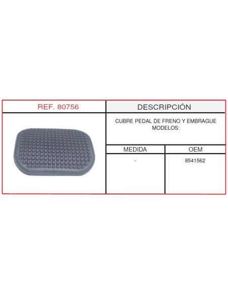 CUBREPEDAL FRENO Y EMBRAGUE IVECO