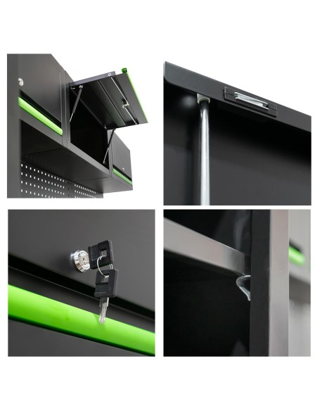 Conjunto de Muebles Modulares Para Taller (18 Piezas)