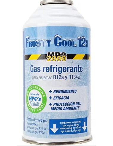 FROSTY COOL  GAS REFRIGERANTE MONODOSIS PARA SISTEMAS R12A Y R134A