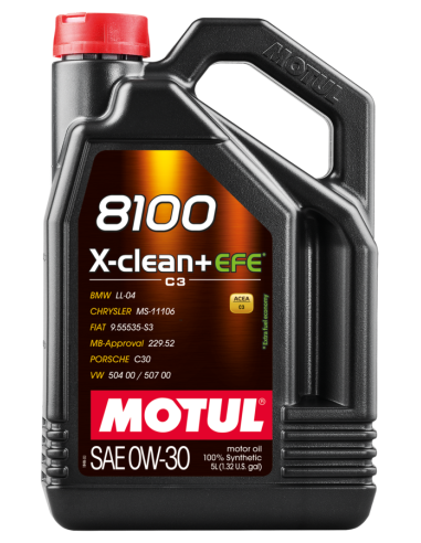 Aceite Motul 8100 X-Clean+Efe 0W30 5L