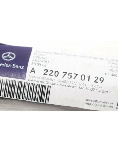 RESORTE DE BISAGRA DE TAPA TRASERA MERCEDES-BENZ S W220 A2207570129