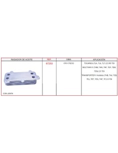 RADIADOR ACEITE WV TRANSPORTER