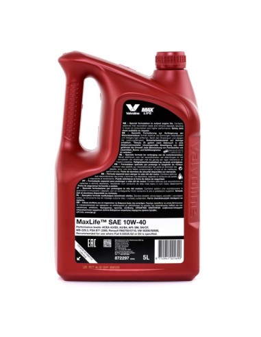 ACEITE DE MOTOR SEMISINTÉTICO SAE 10W-40 5L