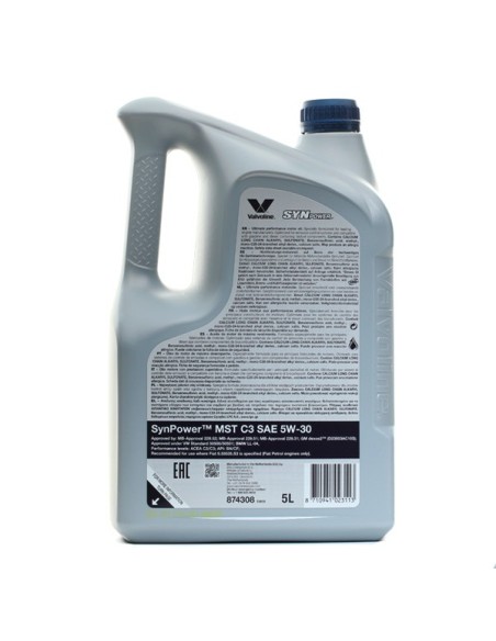 ACEITE MOTOR SINTÉTICO MST C3 SAE 5W-30 5L