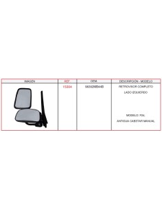 RETROVISOR COMPLETO LH NISSAN CABSTAR