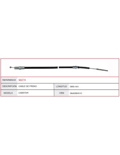Cable De Freno Nissan Cabstar