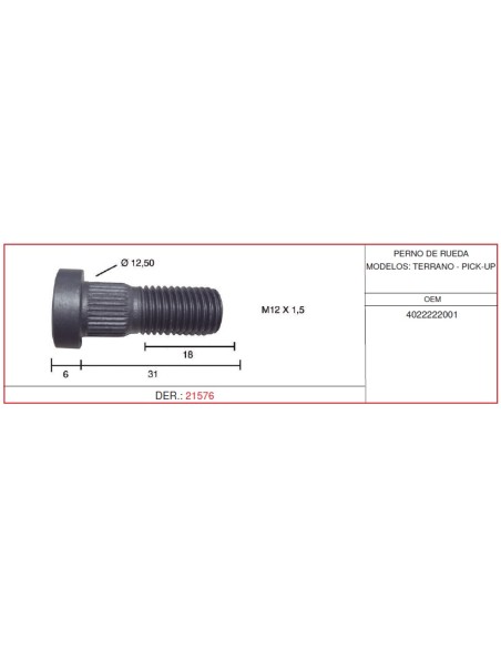 Avisador De Freno MERCEDES BENZ IVECO CASALS 21576
