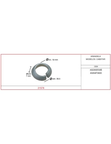 ARANDELA NISSAN CABSTAR