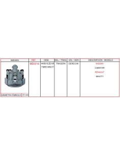 PINZA TRASERA RH NISSAN CABSTAR C/P