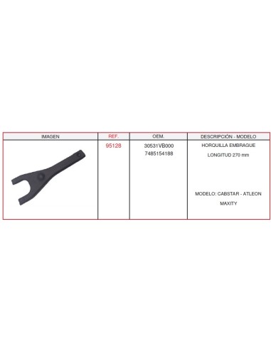 Horquilla de desembrague Nissan 270 mm