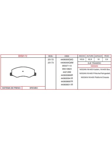Kit Pastillas De Freno Wva.25172
