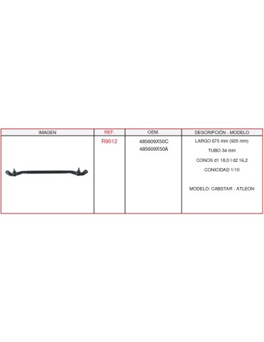 BARRA DIRECCION NISSAN CABSTAR