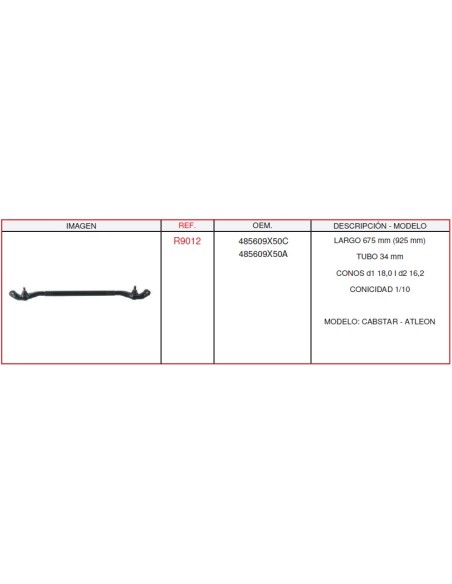 BARRA DIRECCION NISSAN CABSTAR