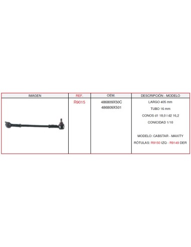 BARRA NISSAN CABSTAR