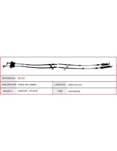 Cable De Cambio Nissan Atleon Cabstar