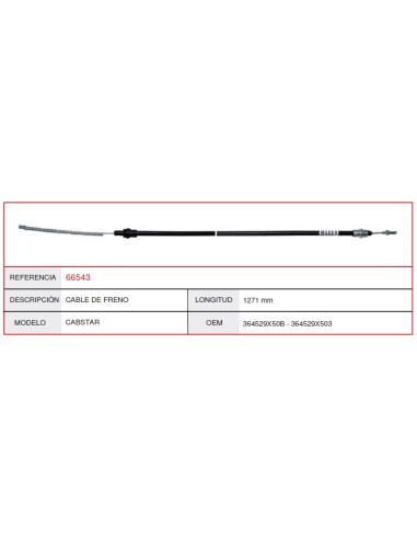 Cable Freno Nissan Cabstar 1271Mm