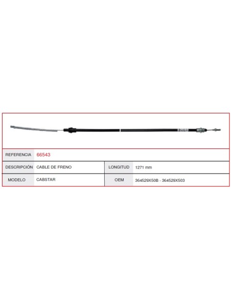 Cable Freno Nissan Cabstar 1271Mm