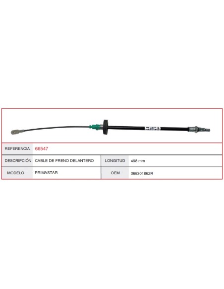 Cable O Latiguillo NISSAN CASALS 66547
