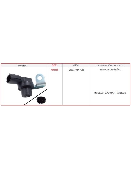 SENSOR CIGÜEÑAL NISSAN CABSTAR y ATLEON