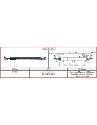 Cilindro De Direccion Iveco