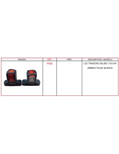 KIT IZD. Y DCH. GALIBO 3 COL. LED 12V-24V
