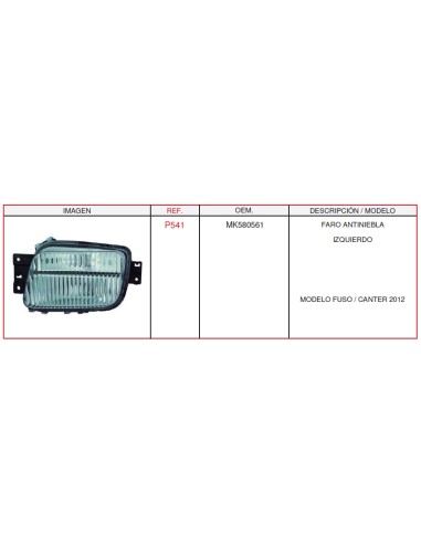 Faro Del. Izq. Mitsubishi Canter