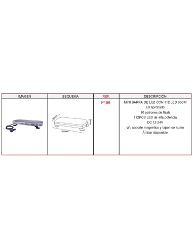 Rotativo 112 Led 12-24V Ece R65