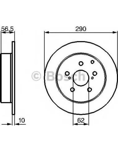 Disco de freno Bosch 204173007