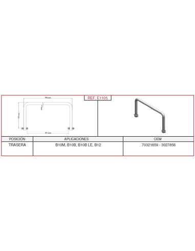 Barra Estabilizadora Volvo L-998Mm