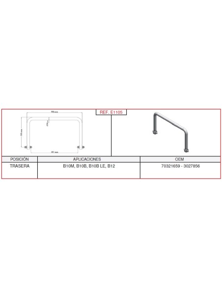 Barra Estabilizadora Volvo L-998Mm