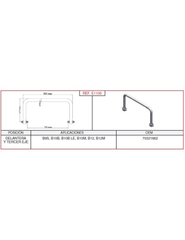 Barra Estabilizadora Volvo L-903Mm