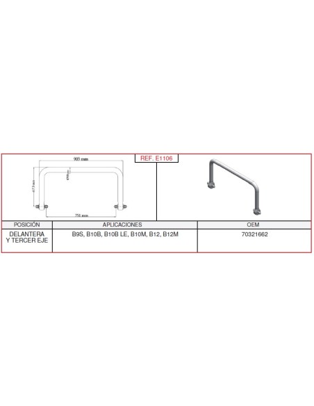 Barra Estabilizadora Volvo L-903Mm