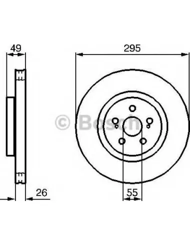 Disco de freno Bosch 204173009