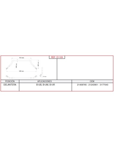 Barra Estabilizadora Volvo L-921Mm